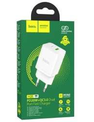 Сетевое зар. устр. Hoco N28 1USB/1C 20W белое