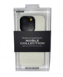 Накладка для i-Phone 14 Pro K-Doo Noble кожаная белая