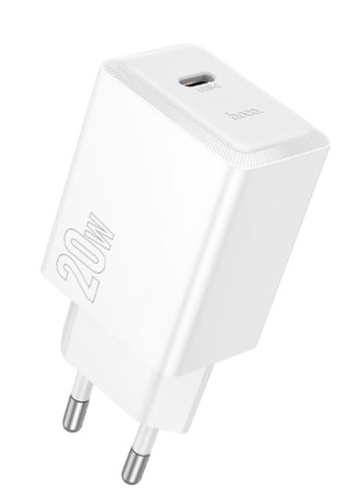  Сетевое зар. устр. Hoco N68 1С 20W белое