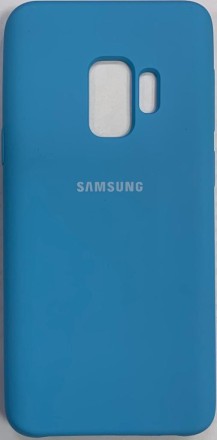  Накладка для Samsung Galaxy S9 Silicone cover голубая