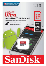 micro SDHC карта памяти SanDisk 32GB Class10 U1 A1 Ultra 120MB/s (SDSQUA4-032G-GN6MN)