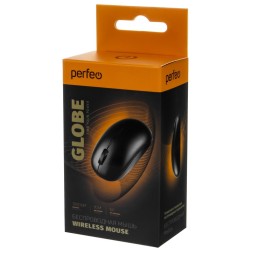 Мышь беспроводная Perfeo Globe USB/DPI 1000/3 кнопки/1AA черная