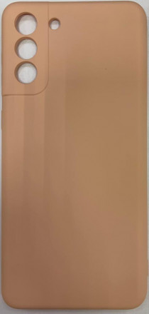 Накладка для Samsung Galaxy S21+ Silicone cover без логотипа пудро