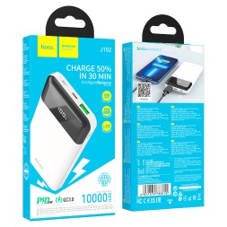 Powerbank Hoco J102 10000mAh 1USB/1C 18W/20W белый