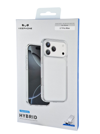  Накладка для i-Phone 17 Pro Max Keephone Hybrid прозрачный