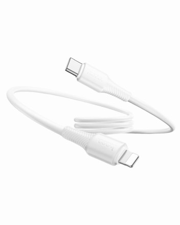  Usb Кабель-зарядка Type-C на Lightning Hoco X120 27W 1м белый