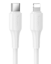 Usb Кабель-зарядка Type-C на Lightning Hoco X120 27W 1м белый