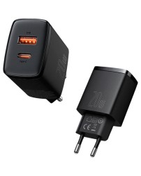 Сетевое зар. устр. Baseus Compact 20W EU 1USB/1C CCXJ-B01 черное