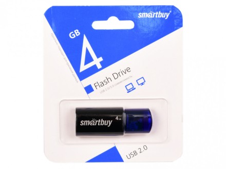  USB флеш накопитель Smartbuy 4GB Click Blue (SB4GBCL-B)