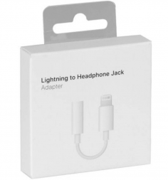 Переходник Apple Lighting на 3,5mm Jack мама A1749 (Оригинал)