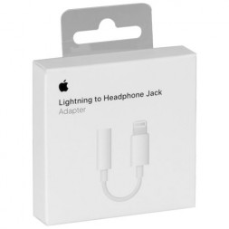 Переходник Apple Lighting на 3,5mm Jack мама A1749 (Оригинал)
