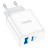  Сетевое зар. устр. Hoco C105A 1USB/1С PD/QC3.0 3A 20W белое