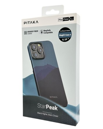  Накладка для i-Phone 15 Pro 6.1 Pitaka MagezCase4 Aramid Fiber 1500D За горизонтом(Over the Horizon)