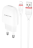  Сетевое зар. устр. Borofone BA49A с шнуром Lightning 1USB 2.1A белое