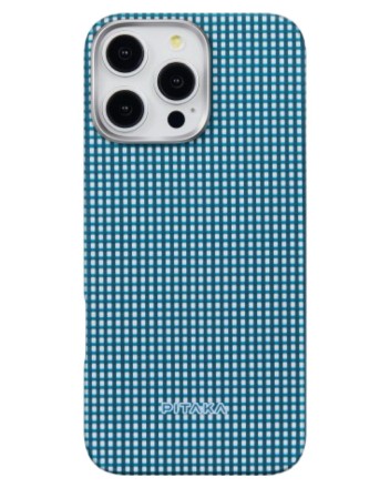  Накладка для i-Phone 16 Pro Max 6.9&quot; Pitaka Ultra Slim case синяя (Ocean blue)