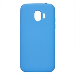 Накладка для Samsung Galaxy A5 (2018)/A8 (2018) Silicone cover голубая