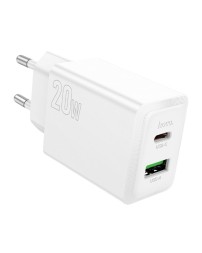 Сетевое зар. устр. Hoco N69 1С/1USB 20W белое