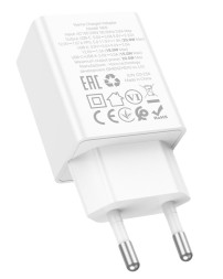 Сетевое зар. устр. Hoco N69 1С/1USB 20W белое
