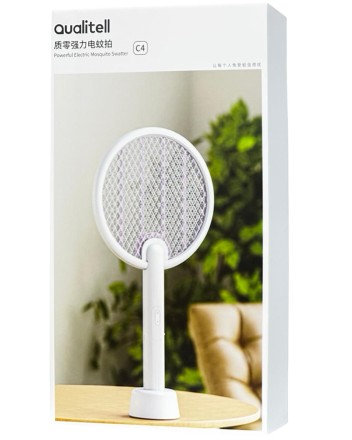 Электрическая мухобойка Qualitell Powerful Electric Mosquito Swatte C4 White ZSC220906 белый