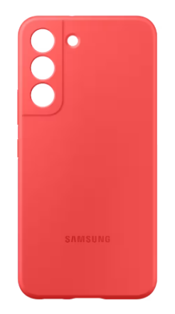  Накладка для Samsung Galaxy S22 Silicone cover без логотипа красная