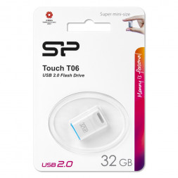 USB флеш накопитель Silicon Power 32GB Touch T06 White