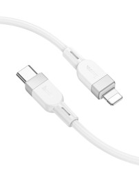 Usb Кабель-зарядка Type-C на Lightning Hoco X109 2.4A 1м силиконовый белый