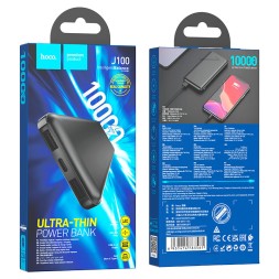 Powerbank Hoco J100 10000mAh 2USB 2.1A черный