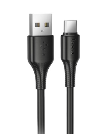  Usb Кабель-зарядка Type-C Hoco X120 3A 1м черный