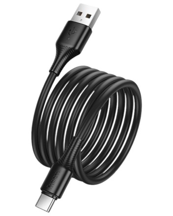  Usb Кабель-зарядка Type-C Hoco X120 3A 1м черный