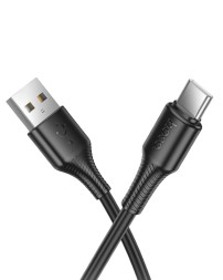 Usb Кабель-зарядка Type-C Hoco X120 3A 1м черный