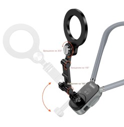 Держатель для телефона магнитный c Magsafe Hoco K31 черно-серый