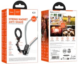 Держатель для телефона магнитный c Magsafe Hoco K31 черно-серый