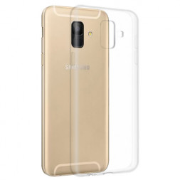 Чехол-накладка силикон 0.5мм Samsung Galaxy A6 2018 прозрачный