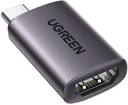  OTG Ugreen US320 USB-C (папа) на HDMI (мама) серый