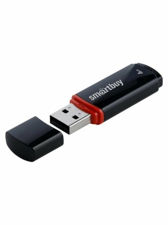  USB флеш накопитель Smartbuy 4GB Crown Black (SB4GBCRW-K)