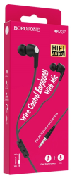 Наушники с микрофоном Borofone BM37 1м черные
