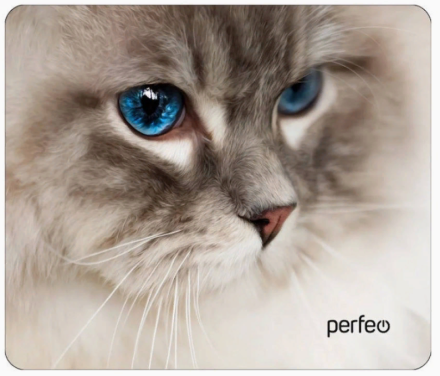  Perfeo Коврик для компьютерной мыши &quot;Cat&quot;, Рис.16 (240*200*2 мм), ткань+резиновое основание