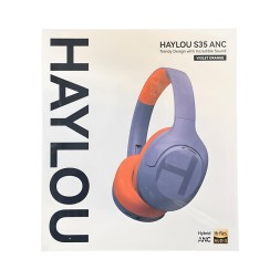 Стереонаушники Bluetooth полноразмерные Haylou S35 ANC фиолетовый оранжевый
