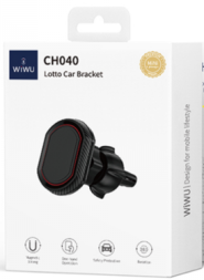 Держатель в автомобиль в воздуховод WIWU CH040 магнитный черный