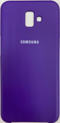 Накладка для Samsung Galaxy J6 plus Silicone cover фиолетовая