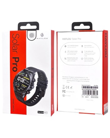  Умные часы Haylou Solar Pro LS18 черный
