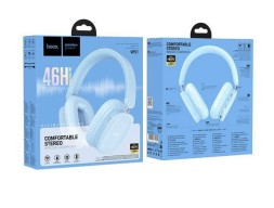 Стереонаушники Bluetooth полноразмерные Hoco W51 BT5.3/46ч синие