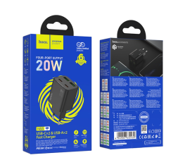 Сетевое зар. устр. Hoco N55 2USB/2С 30W черное