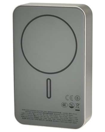  Powerbank магнитный с MagSafe Momax Q. Mag X2 20000mAh/индикатор заряда IP133CNE титан