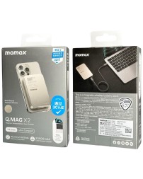 Powerbank магнитный с MagSafe Momax Q. Mag X2 20000mAh/индикатор заряда IP133CNE титан