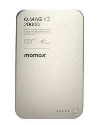 Powerbank магнитный с MagSafe Momax Q. Mag X2 20000mAh/индикатор заряда IP133CNE титан