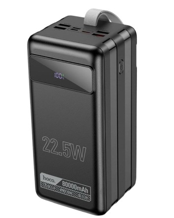  Powerbank Hoco DB50 80000mAh 4USB/Micro/Type-C/Lightning с фонариком черный