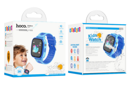  Смарт-часы детские Hoco Y100 Kids Watch голубые