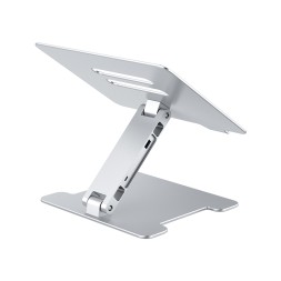 Охлаждающая подставка c USB-хабом для ноутбука Orico LST-4A 4xUSB3.0 серебристая