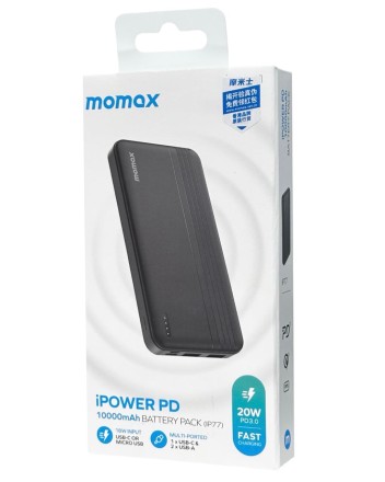  Powerbank Momax iPower PD 10000mAh 2USB/1C IP77D черный